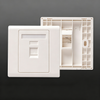 1 Port Keystone Wall Plate, 86 Type ABS Faceplate for RJ45 RJ11 Keystone Jack