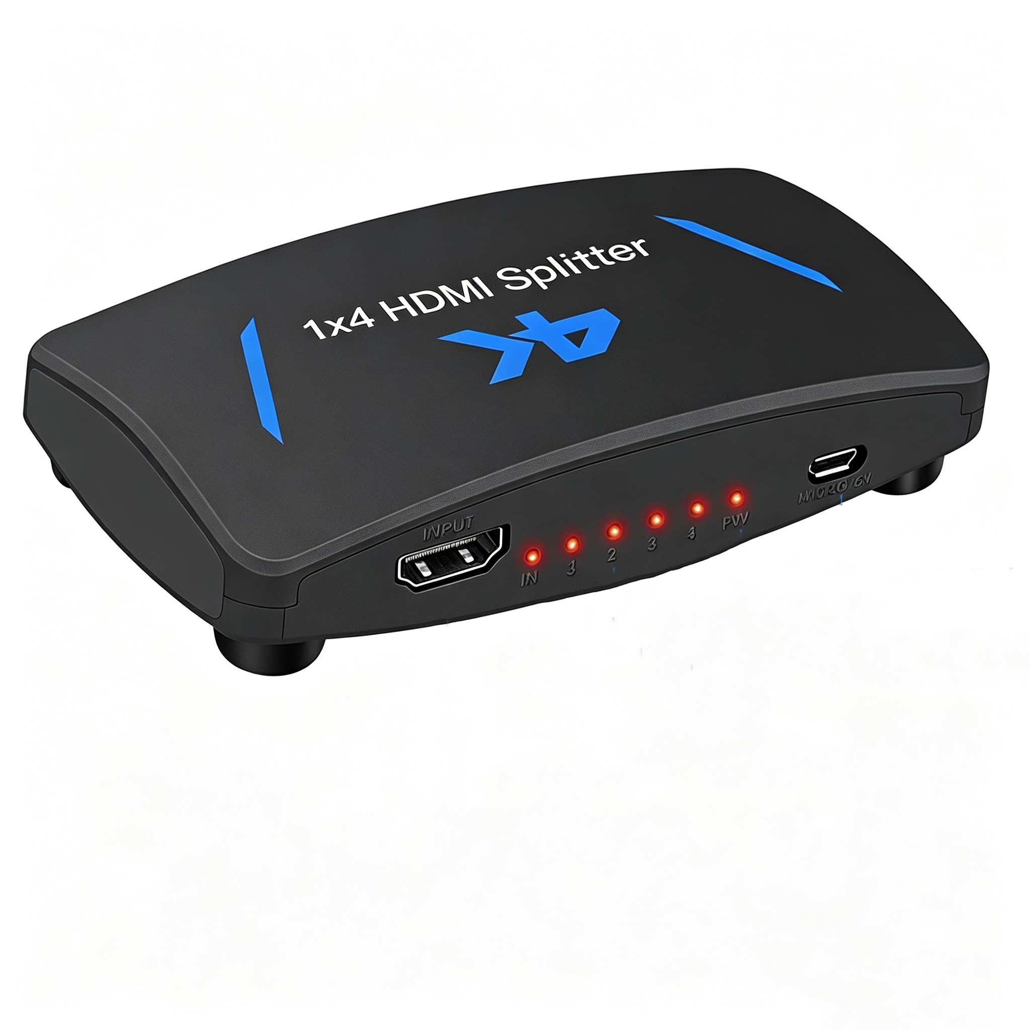 4K@60Hz HDMI 1.4 Switch Splitter 1 in 4 Out Supports CEC
