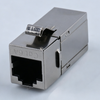 Cat6a Shielded 90 Degree Keystone Coupler, RJ45 Female To Female Inline Adapter