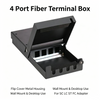 4 Port Mini Fiber Optic Terminal Box Wall Mount Fiber Patch Box