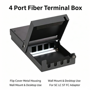 4 Port Mini Fiber Optic Terminal Box Wall Mount Fiber Patch Box